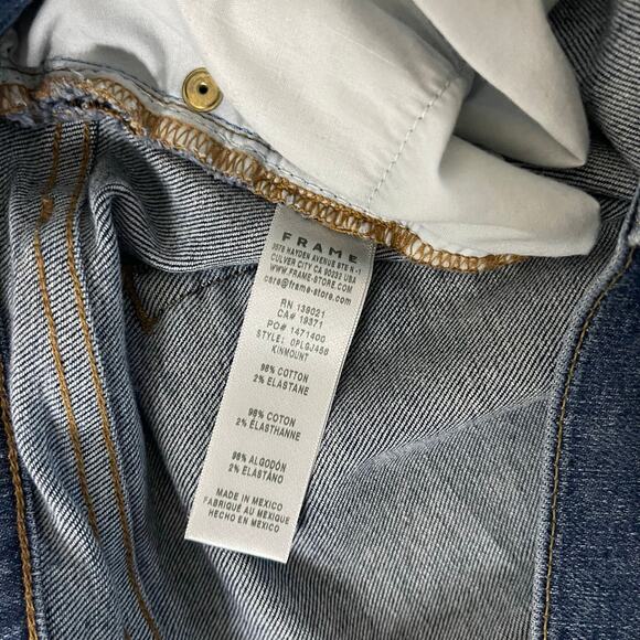 FRAME Denim Le Garcon in Kinmount Mid-Rise Boyfriend Jean - Size 31 - Picture 8 of 8